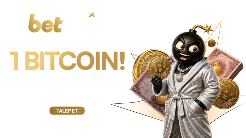 Her Ay 1 Şanslı Üyeye 1 Bitcoin kampanya görseli